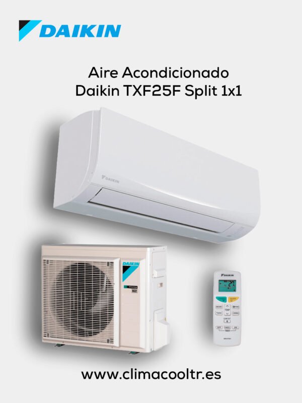 Daikin-TXF25F-Split-1x1 Daikin TXF25F Aire Acondicionado 1x1